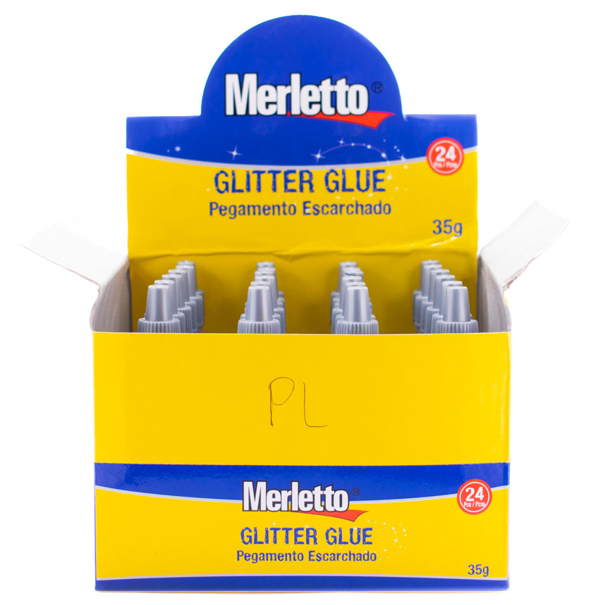 Glitter merletto plateado 35grs (24pcs)