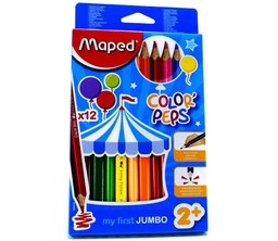[834010] Color Largo JUMBO Maped Maxi 12 Colores