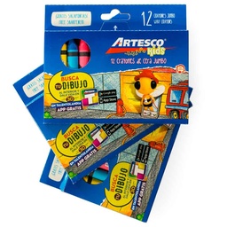 [16314000] Crayon Jumbo Artesco Kids 12 Colores