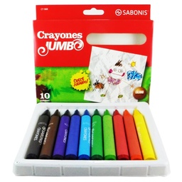 [CY068] Crayon Jumbo Sabonis 10 Colores