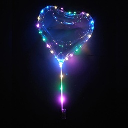 [1572-2] Globos con luz LED en forma de corazones D. 45cm