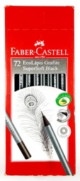 [LSSFN72P] Lapiz negro Super Soft Faber Castell 72pcs