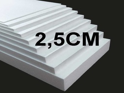 [PT2.5CM] Plastoformo pliego 50x100cm espesor de 2.5cm 20PCS