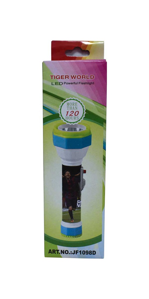 Linterna pequeña JF1098D para 2 pilas AA luz Led + 2 pilas AA