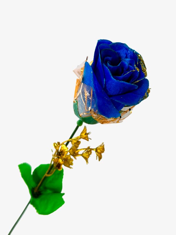 Flor - rosa individual largo 45 cm