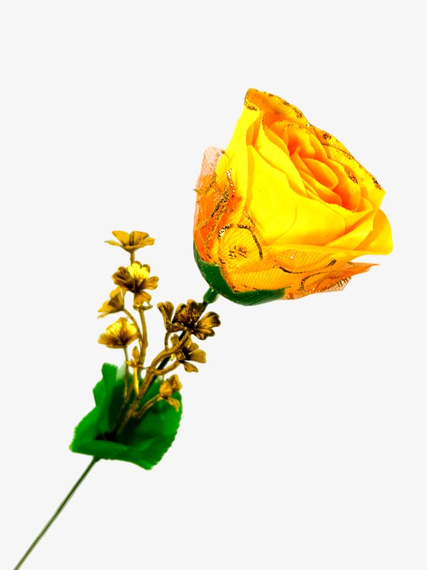 Flor - rosa individual largo 45 cm