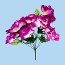 Flor - ramo de 9 rosas, largo 50cm, corola 9 cm