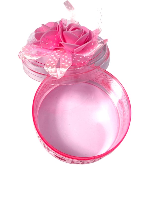 Joyero de plastico en forma de redondo