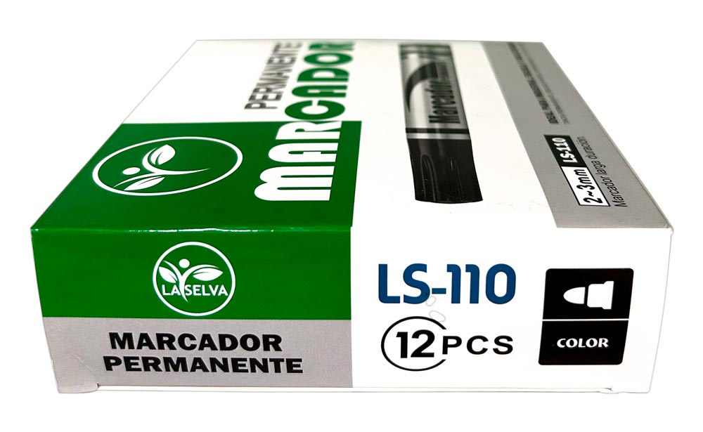 Marcador permanente La Selva de 12pcs