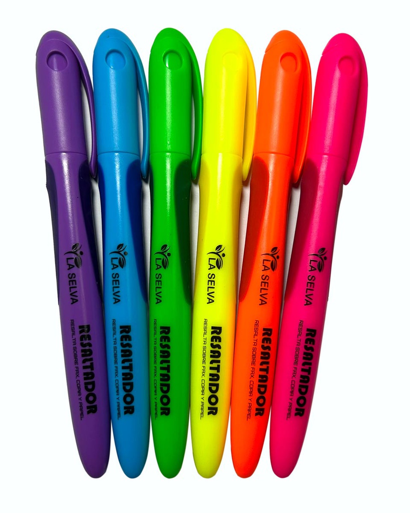 Resaltador de colores fluorescente LS1200N, 1-4mm La Selva de 6pcs