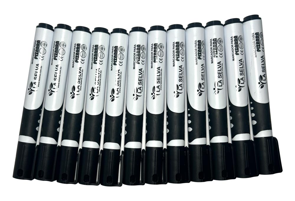 Marcador para pizarra acrilica La Selva de 12pcs