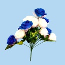 Ramo de 12 rosas,  largo 41 cm, corola 7 cm