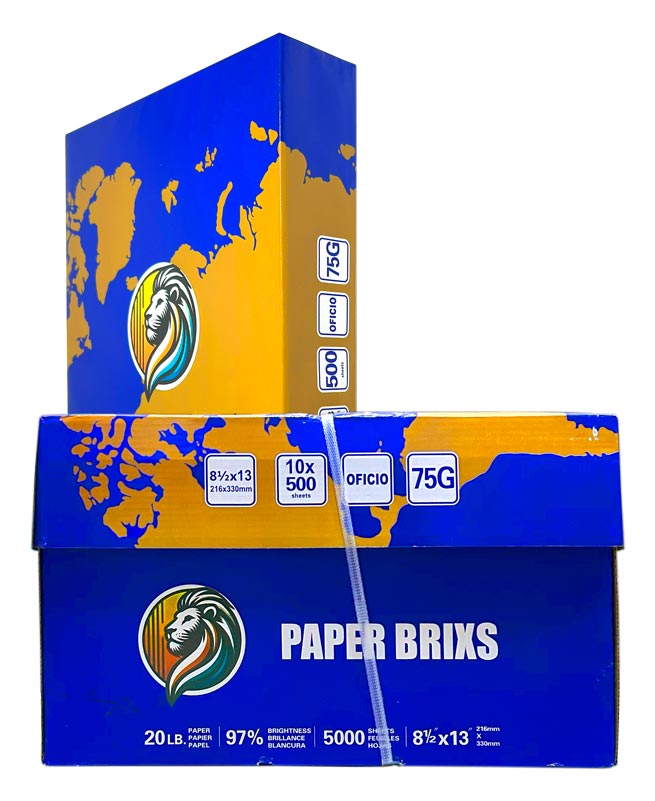 Hojas bon PAPER BRIXS Oficio 75gr. 500Hojas