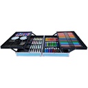 Kit de artista, lapices, crayones y marcadores maleta de aluminio de 145pcs