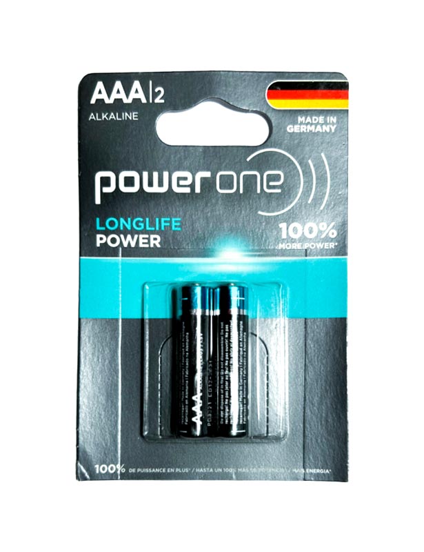 Pilas ALKALINE LONGLIFE POWER ONE AAA  Blister x 2 pcs