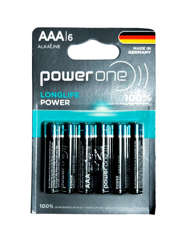 Pilas ALKALINE LONGLIFE POWER ONE AAA Blister x 6 pcs