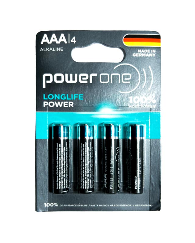 Pilas ALKALINE LONGLIFE POWER ONE AAA Blister x 4 pcs