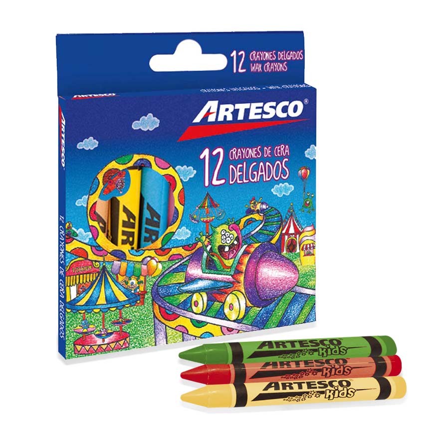 Crayon  Pequeño Artesco 12 Colores