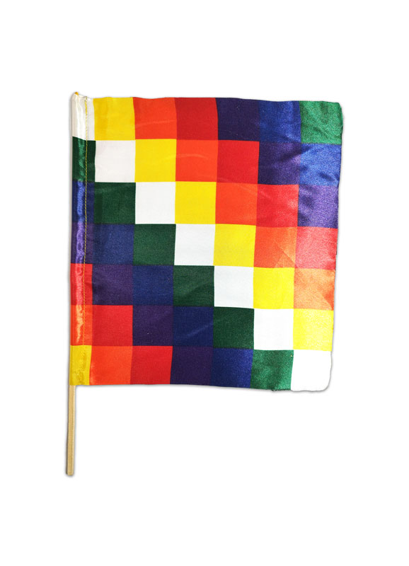 Banderita mago plastico wiphala 20x20CM