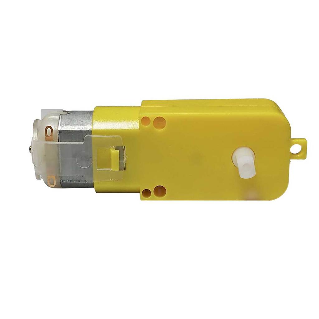 Robotica - motorcito reductor DC con protector amarillo, revoluciones 300rpm, voltaje 6-9V