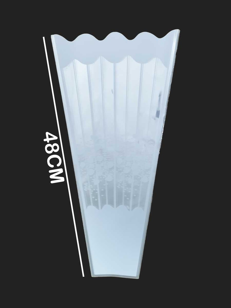 Cono para flor de celofan recto 48x24x8cm