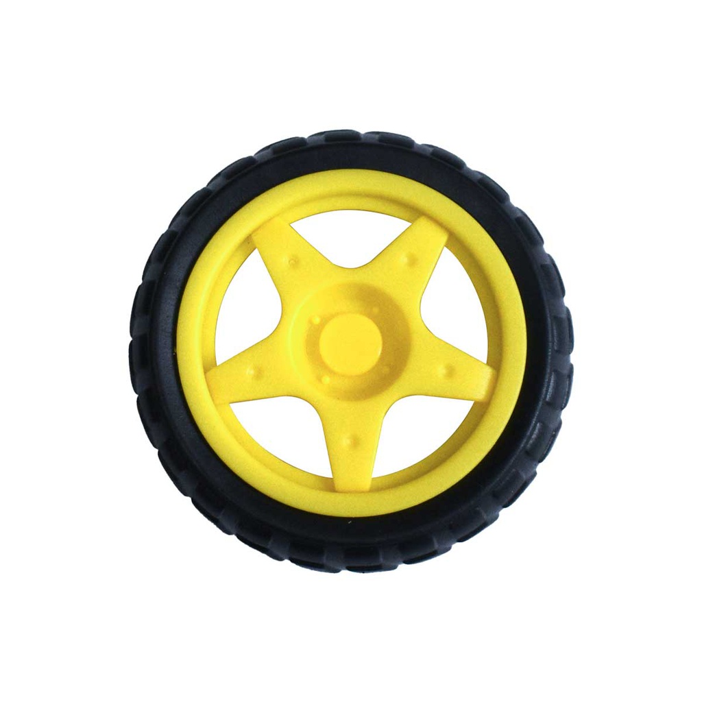 Robotica - rueda con llanta diametro 7cm