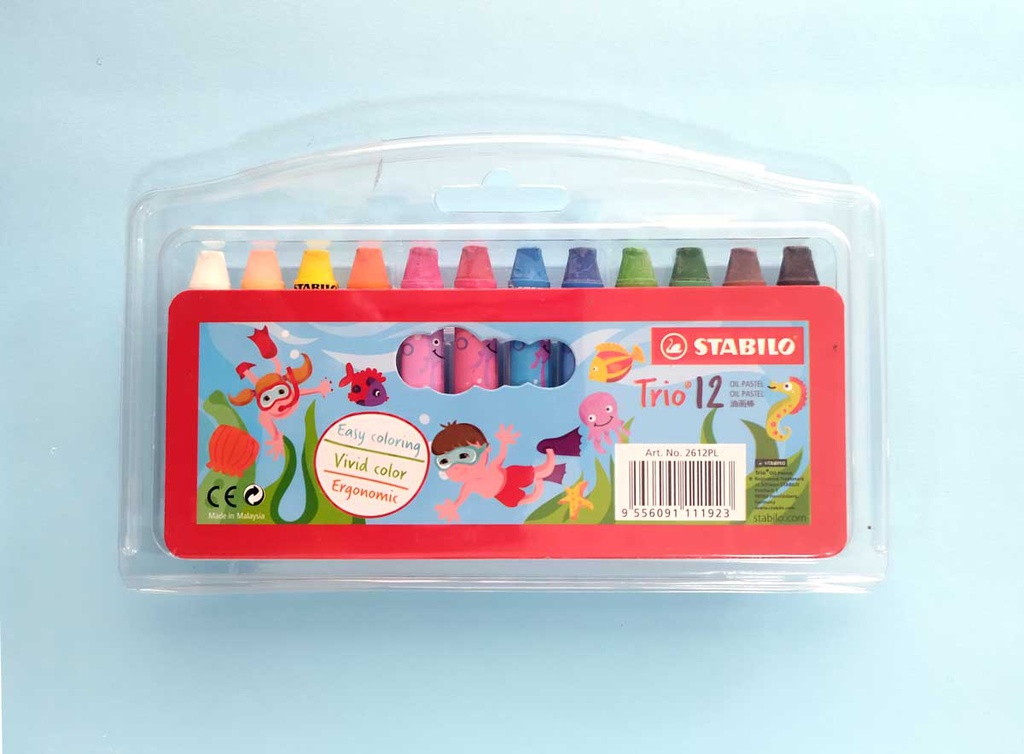 Crayon Jumbo Stabilo Yippy 12 Colores