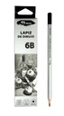 Lapiz carbonico de dibujo 6B-3.1mm La Selva 12pcs