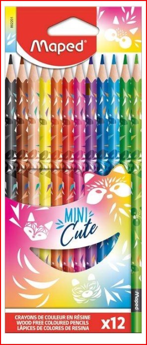 Color largo MINI CUTE Maped cajita de 12 colores