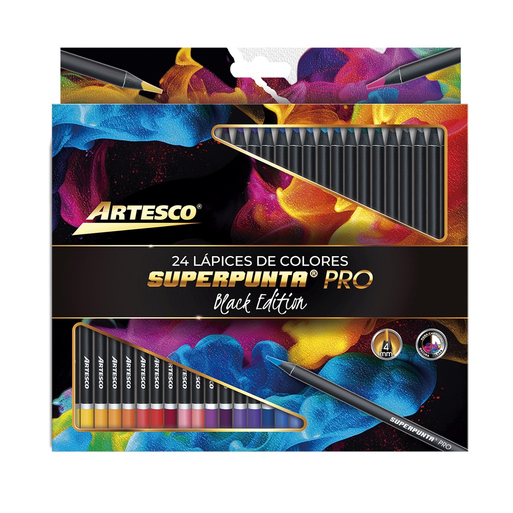 Color largo superpunta PRO 4mm Artesco 24 colores