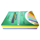 Bon de 10 colores pasteles y neones 500 hojas Carta La Selva