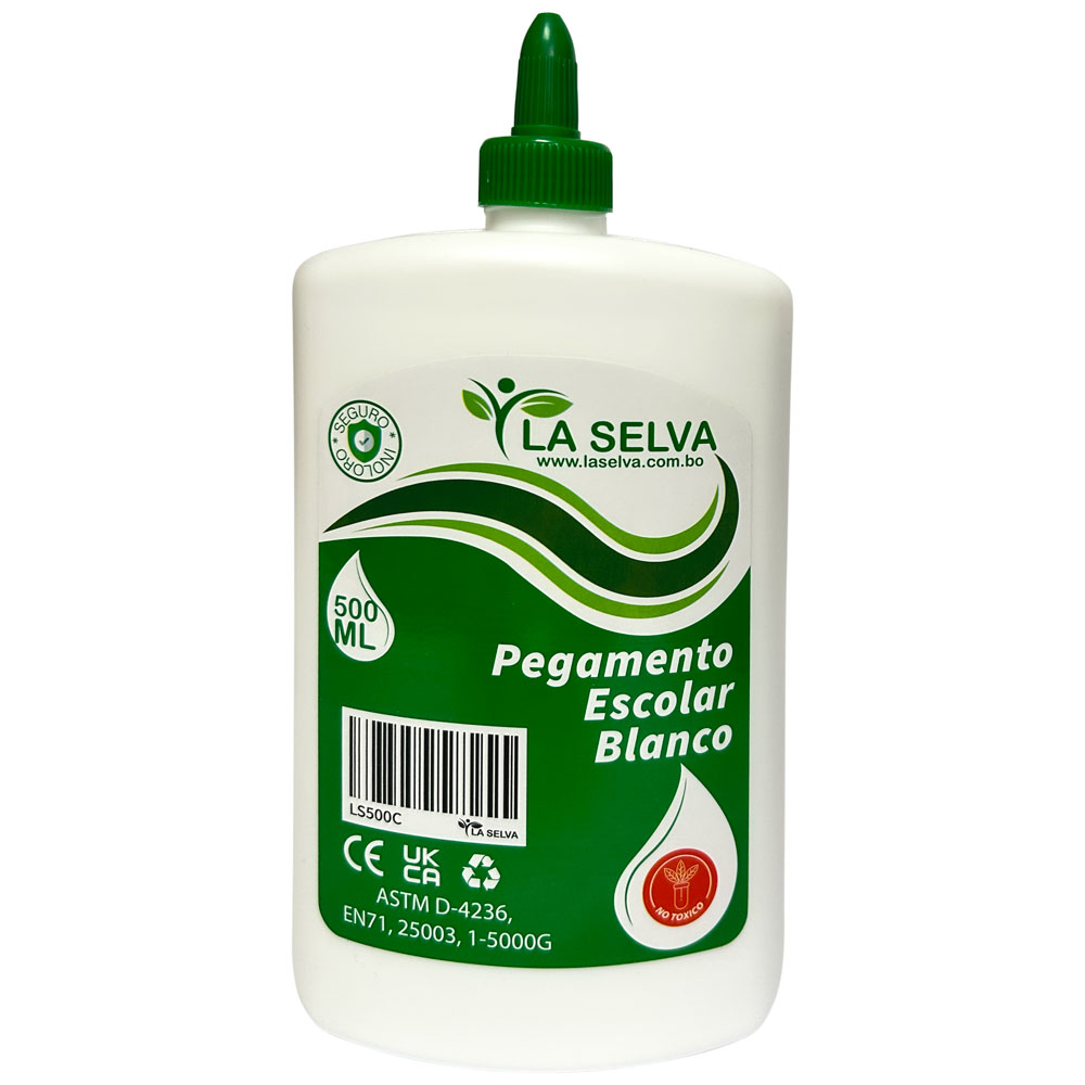 Cola pegamento blanco 500ml La Selva
