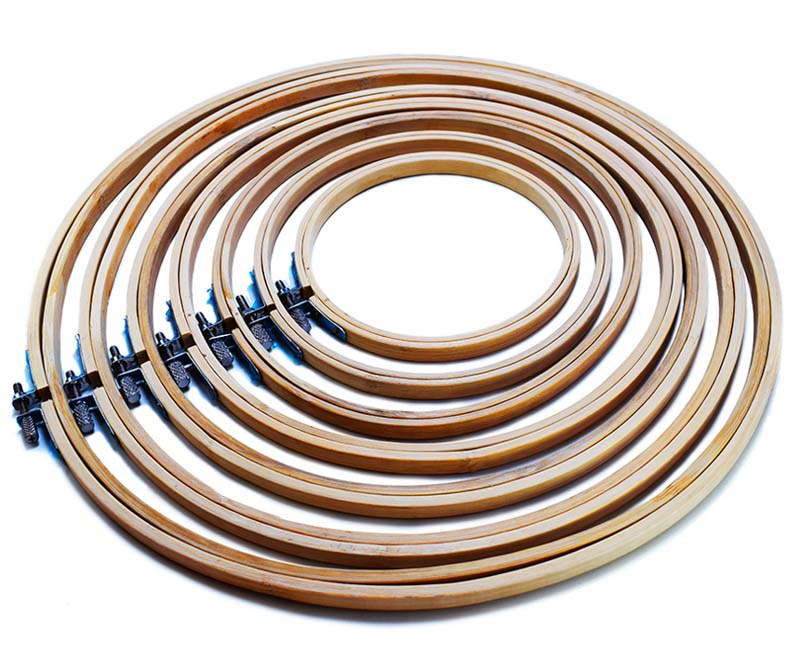 Bastidor de Madera para bordar juego de 7PCS