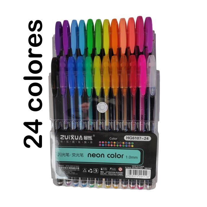 Boligrafo HG6107-24 Zuixua 24 colores