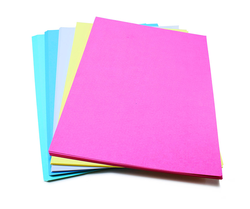 Cartulina colores suaves Carta 100hjs