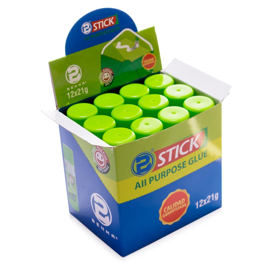 Pegamento en Barra 21gr BENMA 12PCS