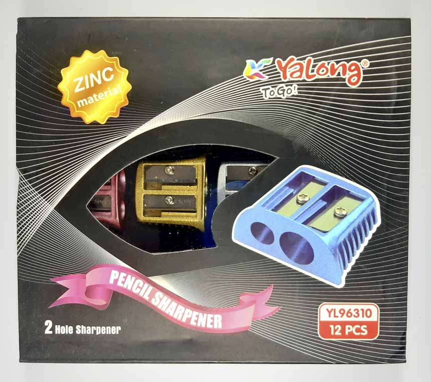 Tajador Metalica doble de colores YALONG 12PCS