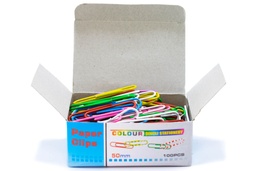 [DL750/050] Clips metalico forrado con plastico de colores 50mm, 10x100pcs