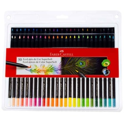 [120750SOFT] Color largo redondo Faber Castell 50 colores SUPER SOFT