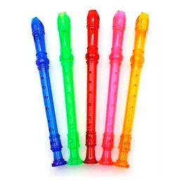 [C-1] Flauta dulce colores cristalinos + limpiador