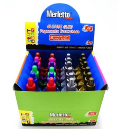 [D4236] Glitter merletto 35grs 24pcs 8 colores SURTIDO
