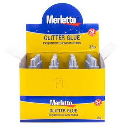 [D4236-P] Glitter merletto plateado 35grs (24pcs)
