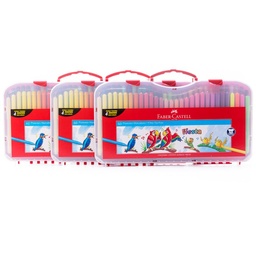 [555360] Marcador fiesta estuche rígido Faber Castell 60 colores