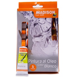 [6689] Pinturas al oleo Madison Blanco No 45 5pcs