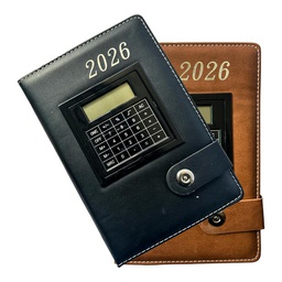 [25-23] Agenda A5 año 2026 con calculadora