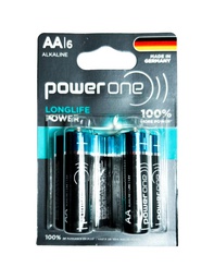 [PAA6] Pilas ALKALINE LONGLIFE POWER ONE AA  Blister x6 pcs