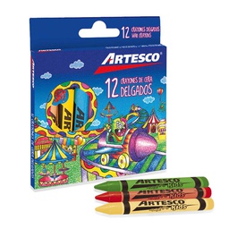 [16313000] Crayon  Pequeño Artesco 12 Colores