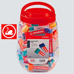 [1198/60] Borrador Stabilo colores Legend frasco 60PCS