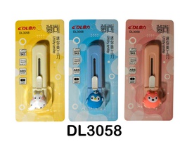 [DL3058] Estilete individual en blister, mango en forma de animalitos