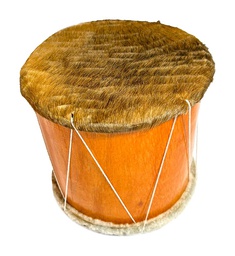 [BC2021] Bombo chato Mediano cuero de oveja-chivo, alto 20cm, diametro 21cm